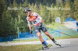 27.08.2022, Ruhpolding, Germany (GER): Joscha Burkhalter (SUI) - IBU Summer Biathlon World Championships, sprint men, Ruhpolding (GER). www.nordicfocus.com. © Manzoni/NordicFocus. Every downloaded picture is fee-liable.