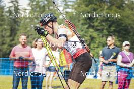 27.08.2022, Ruhpolding, Germany (GER): Roman Rees (GER) - IBU Summer Biathlon World Championships, sprint men, Ruhpolding (GER). www.nordicfocus.com. © Manzoni/NordicFocus. Every downloaded picture is fee-liable.