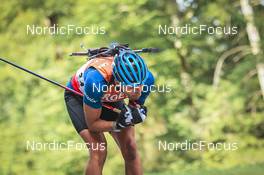 27.08.2022, Ruhpolding, Germany (GER): Vladimir Iliev (BUL) - IBU Summer Biathlon World Championships, sprint men, Ruhpolding (GER). www.nordicfocus.com. © Manzoni/NordicFocus. Every downloaded picture is fee-liable.
