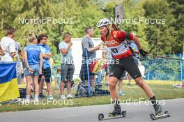 27.08.2022, Ruhpolding, Germany (GER): Edgars Mise (LAT) - IBU Summer Biathlon World Championships, sprint men, Ruhpolding (GER). www.nordicfocus.com. © Manzoni/NordicFocus. Every downloaded picture is fee-liable.