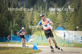 27.08.2022, Ruhpolding, Germany (GER): Kristo Siimer (EST), Rene Zahkna (EST), (l-r) - IBU Summer Biathlon World Championships, sprint men, Ruhpolding (GER). www.nordicfocus.com. © Manzoni/NordicFocus. Every downloaded picture is fee-liable.