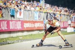 27.08.2022, Ruhpolding, Germany (GER): David Zobel (GER) - IBU Summer Biathlon World Championships, sprint men, Ruhpolding (GER). www.nordicfocus.com. © Manzoni/NordicFocus. Every downloaded picture is fee-liable.