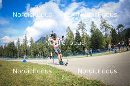 27.08.2022, Ruhpolding, Germany (GER): Sebastian Stalder (SUI) - IBU Summer Biathlon World Championships, sprint men, Ruhpolding (GER). www.nordicfocus.com. © Manzoni/NordicFocus. Every downloaded picture is fee-liable.