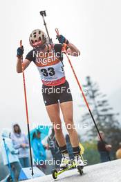 27.08.2022, Ruhpolding, Germany (GER): Ivona Fialkova (SVK) - IBU Summer Biathlon World Championships, sprint women, Ruhpolding (GER). www.nordicfocus.com. © Manzoni/NordicFocus. Every downloaded picture is fee-liable.
