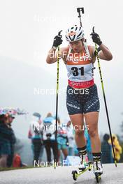 27.08.2022, Ruhpolding, Germany (GER): Chloe Levins (USA) - IBU Summer Biathlon World Championships, sprint women, Ruhpolding (GER). www.nordicfocus.com. © Manzoni/NordicFocus. Every downloaded picture is fee-liable.