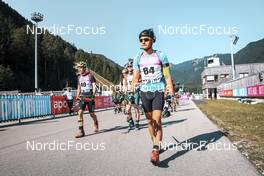 25.08.2022, Ruhpolding, Germany (GER): Matic Bradesko (SLO), Ruslan Amurlayev (KAZ), (l-r) - IBU Summer Biathlon World Championships, super sprint junior men, Ruhpolding (GER). www.nordicfocus.com. © Manzoni/NordicFocus. Every downloaded picture is fee-liable.