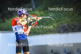 25.08.2022, Ruhpolding, Germany (GER): Tomas Mikyska (CZE) - IBU Summer Biathlon World Championships, super sprint junior men, Ruhpolding (GER). www.nordicfocus.com. © Manzoni/NordicFocus. Every downloaded picture is fee-liable.