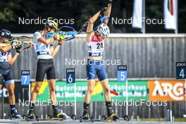 25.08.2022, Ruhpolding, Germany (GER): Maxime Germain (USA) - IBU Summer Biathlon World Championships, super sprint junior men, Ruhpolding (GER). www.nordicfocus.com. © Manzoni/NordicFocus. Every downloaded picture is fee-liable.