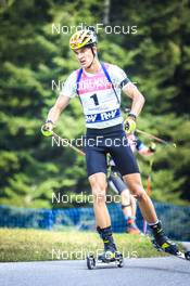 25.08.2022, Ruhpolding, Germany (GER): Fabian Kaskel (GER) - IBU Summer Biathlon World Championships, super sprint junior men, Ruhpolding (GER). www.nordicfocus.com. © Manzoni/NordicFocus. Every downloaded picture is fee-liable.