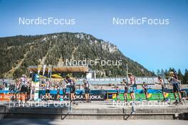 25.08.2022, Ruhpolding, Germany (GER): Event Feature: Start of mens race - IBU Summer Biathlon World Championships, super sprint junior men, Ruhpolding (GER). www.nordicfocus.com. © Manzoni/NordicFocus. Every downloaded picture is fee-liable.