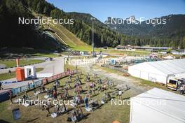 25.08.2022, Ruhpolding, Germany (GER): Event Feature: View over the athletes warmup area - IBU Summer Biathlon World Championships, super sprint junior men, Ruhpolding (GER). www.nordicfocus.com. © Manzoni/NordicFocus. Every downloaded picture is fee-liable.