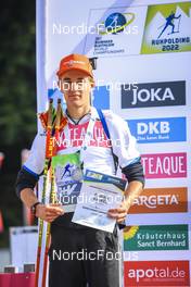 25.08.2022, Ruhpolding, Germany (GER): Fabian Kaskel (GER) - IBU Summer Biathlon World Championships, super sprint junior men, Ruhpolding (GER). www.nordicfocus.com. © Manzoni/NordicFocus. Every downloaded picture is fee-liable.