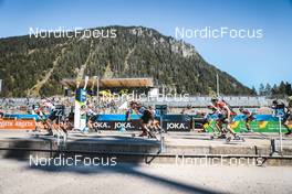 25.08.2022, Ruhpolding, Germany (GER): Event Feature: Start of mens race - IBU Summer Biathlon World Championships, super sprint junior men, Ruhpolding (GER). www.nordicfocus.com. © Manzoni/NordicFocus. Every downloaded picture is fee-liable.
