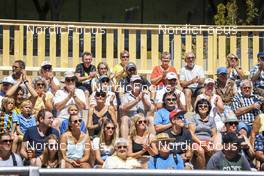 25.08.2022, Ruhpolding, Germany (GER): Event Feature: Public of the race applaud - IBU Summer Biathlon World Championships, super sprint junior women, Ruhpolding (GER). www.nordicfocus.com. © Manzoni/NordicFocus. Every downloaded picture is fee-liable.