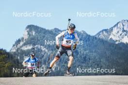 26.08.2022, Ruhpolding, Germany (GER): Laurin Fravi (SUI) - IBU Summer Biathlon World Championships, super sprint men, Ruhpolding (GER). www.nordicfocus.com. © Manzoni/NordicFocus. Every downloaded picture is fee-liable.