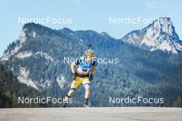 26.08.2022, Ruhpolding, Germany (GER): Sebastian Samuelsson (SWE) - IBU Summer Biathlon World Championships, super sprint men, Ruhpolding (GER). www.nordicfocus.com. © Manzoni/NordicFocus. Every downloaded picture is fee-liable.
