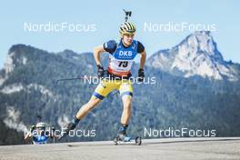 26.08.2022, Ruhpolding, Germany (GER): Oskar Brandt (SWE) - IBU Summer Biathlon World Championships, super sprint men, Ruhpolding (GER). www.nordicfocus.com. © Manzoni/NordicFocus. Every downloaded picture is fee-liable.