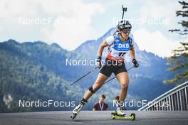 26.08.2022, Ruhpolding, Germany (GER): Dunja Zdouc (AUT) - IBU Summer Biathlon World Championships, super sprint women, Ruhpolding (GER). www.nordicfocus.com. © Manzoni/NordicFocus. Every downloaded picture is fee-liable.