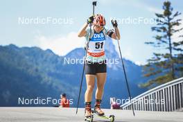 26.08.2022, Ruhpolding, Germany (GER): Lyudmila Akhatova (KAZ) - IBU Summer Biathlon World Championships, super sprint women, Ruhpolding (GER). www.nordicfocus.com. © Manzoni/NordicFocus. Every downloaded picture is fee-liable.