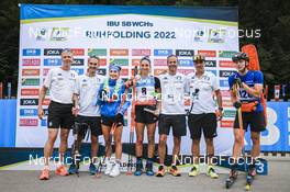 26.08.2022, Ruhpolding, Germany (GER): Nastassia Kinnunen (FIN), Lisa Vittozzi (ITA), (l-r) - IBU Summer Biathlon World Championships, super sprint women, Ruhpolding (GER). www.nordicfocus.com. © Manzoni/NordicFocus. Every downloaded picture is fee-liable.