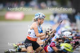 26.08.2022, Ruhpolding, Germany (GER): Elisa Gasparin (SUI) - IBU Summer Biathlon World Championships, super sprint women, Ruhpolding (GER). www.nordicfocus.com. © Manzoni/NordicFocus. Every downloaded picture is fee-liable.