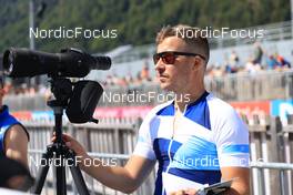 24.08.2022, Ruhpolding, Germany (GER): Aku Moilanen (FIN), coach Team Finland  - IBU Summer Biathlon World Championships, training, Ruhpolding (GER). www.nordicfocus.com. © Manzoni/NordicFocus. Every downloaded picture is fee-liable.