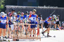 24.08.2022, Ruhpolding, Germany (GER): Undefined athletes compete at the shooting range - IBU Summer Biathlon World Championships, training, Ruhpolding (GER). www.nordicfocus.com. © Manzoni/NordicFocus. Every downloaded picture is fee-liable.
