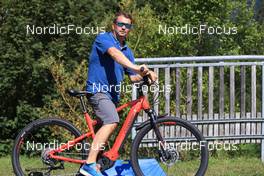 24.08.2022, Ruhpolding, Germany (GER): Kristjan Oja (EST), Race Director IBU Cup - IBU Summer Biathlon World Championships, training, Ruhpolding (GER). www.nordicfocus.com. © Manzoni/NordicFocus. Every downloaded picture is fee-liable.