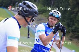 24.08.2022, Ruhpolding, Germany (GER): Jaakko Ranta (FIN) - IBU Summer Biathlon World Championships, Team Finland in the new Noname dress, Ruhpolding (GER). www.nordicfocus.com. © Manzoni/NordicFocus. Every downloaded picture is fee-liable.