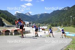 24.08.2022, Ruhpolding, Germany (GER): Undefined athlete competes - IBU Summer Biathlon World Championships, training, Ruhpolding (GER). www.nordicfocus.com. © Manzoni/NordicFocus. Every downloaded picture is fee-liable.