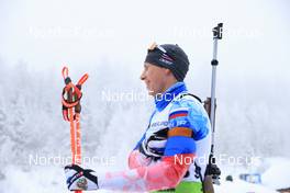 26.01.2022, Arber, Germany (GER): Alexander Povarnitsyn (RUS) - IBU Open European Championships Biathlon, individual men, Arber (GER). www.nordicfocus.com. © Manzoni/NordicFocus. Every downloaded picture is fee-liable.