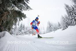 26.01.2022, Arber, Germany (GER): Nikita Porshnev (RUS) - IBU Open European Championships Biathlon, individual men, Arber (GER). www.nordicfocus.com. © Manzoni/NordicFocus. Every downloaded picture is fee-liable.