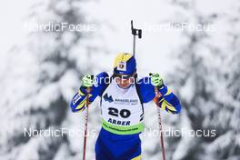 26.01.2022, Arber, Germany (GER): Andriy Dotsenko (UKR) - IBU Open European Championships Biathlon, individual men, Arber (GER). www.nordicfocus.com. © Manzoni/NordicFocus. Every downloaded picture is fee-liable.