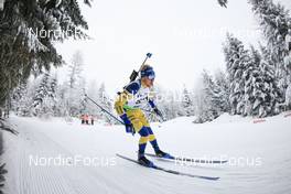 26.01.2022, Arber, Germany (GER): Viktor Brandt (SWE) - IBU Open European Championships Biathlon, individual men, Arber (GER). www.nordicfocus.com. © Manzoni/NordicFocus. Every downloaded picture is fee-liable.
