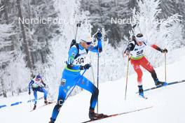 26.01.2022, Arber, Germany (GER): (l-r), Theo Guiraud Poillot (FRA), Thomas Postl (AUT) - IBU Open European Championships Biathlon, individual men, Arber (GER). www.nordicfocus.com. © Manzoni/NordicFocus. Every downloaded picture is fee-liable.