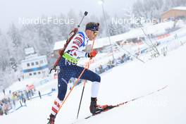 26.01.2022, Arber, Germany (GER): Max Durtschi (USA) - IBU Open European Championships Biathlon, individual men, Arber (GER). www.nordicfocus.com. © Manzoni/NordicFocus. Every downloaded picture is fee-liable.