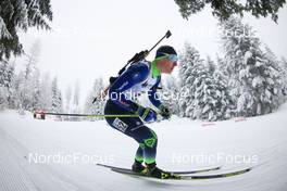 26.01.2022, Arber, Germany (GER): Ivan Tulatsin (BLR) - IBU Open European Championships Biathlon, individual men, Arber (GER). www.nordicfocus.com. © Manzoni/NordicFocus. Every downloaded picture is fee-liable.