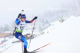 26.01.2022, Arber, Germany (GER): Sandro Bovisi (SUI) - IBU Open European Championships Biathlon, individual men, Arber (GER). www.nordicfocus.com. © Manzoni/NordicFocus. Every downloaded picture is fee-liable.