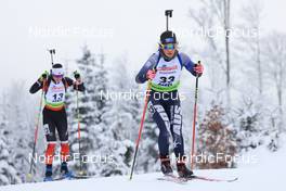 26.01.2022, Arber, Germany (GER): Darcie Morton (AUS) - IBU Open European Championships Biathlon, individual women, Arber (GER). www.nordicfocus.com. © Manzoni/NordicFocus. Every downloaded picture is fee-liable.