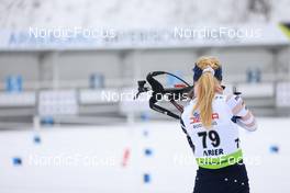 26.01.2022, Arber, Germany (GER): Tara Geraghty-Moats (USA) - IBU Open European Championships Biathlon, individual women, Arber (GER). www.nordicfocus.com. © Manzoni/NordicFocus. Every downloaded picture is fee-liable.