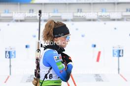 26.01.2022, Arber, Germany (GER): Oceane Michelon (FRA) - IBU Open European Championships Biathlon, individual women, Arber (GER). www.nordicfocus.com. © Manzoni/NordicFocus. Every downloaded picture is fee-liable.