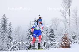 26.01.2022, Arber, Germany (GER): Victoria Slivko (RUS) - IBU Open European Championships Biathlon, individual women, Arber (GER). www.nordicfocus.com. © Manzoni/NordicFocus. Every downloaded picture is fee-liable.