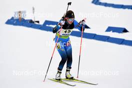 30.01.2022, Arber, Germany (GER): Oceane Michelon (FRA) - IBU Open European Championships Biathlon, mixed relay, Arber (GER). www.nordicfocus.com. © Deubert/NordicFocus. Every downloaded picture is fee-liable.