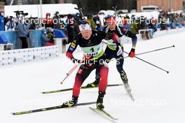 30.01.2022, Arber, Germany (GER): Philipp Horn (GER), Johannes Dale (NOR). (ll-r) - IBU Open European Championships Biathlon, mixed relay, Arber (GER). www.nordicfocus.com. © Deubert/NordicFocus. Every downloaded picture is fee-liable.