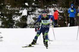 30.01.2022, Arber, Germany (GER): Ivan Tulatsin (BLR) - IBU Open European Championships Biathlon, mixed relay, Arber (GER). www.nordicfocus.com. © Deubert/NordicFocus. Every downloaded picture is fee-liable.