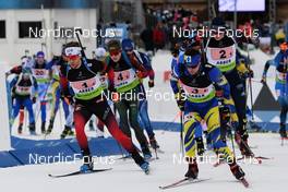 30.01.2022, Arber, Germany (GER): Erlend Bjoentegaard (NOR), Vitaliy Trush (UKR), (l-r) - IBU Open European Championships Biathlon, mixed relay, Arber (GER). www.nordicfocus.com. © Deubert/NordicFocus. Every downloaded picture is fee-liable.