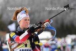 30.01.2022, Arber, Germany (GER): Jenny Enodd (NOR) - IBU Open European Championships Biathlon, mixed relay, Arber (GER). www.nordicfocus.com. © Deubert/NordicFocus. Every downloaded picture is fee-liable.