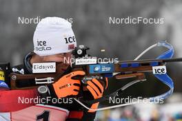 30.01.2022, Arber, Germany (GER): Erlend Bjoentegaard (NOR) - IBU Open European Championships Biathlon, mixed relay, Arber (GER). www.nordicfocus.com. © Deubert/NordicFocus. Every downloaded picture is fee-liable.