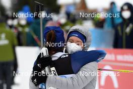 30.01.2022, Arber, Germany (GER): Aita Gasparin (SUI), Elisa Gasparin (SUI), (l-r) - IBU Open European Championships Biathlon, mixed relay, Arber (GER). www.nordicfocus.com. © Deubert/NordicFocus. Every downloaded picture is fee-liable.