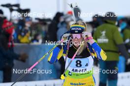 30.01.2022, Arber, Germany (GER): Ingela Andersson (SWE) - IBU Open European Championships Biathlon, mixed relay, Arber (GER). www.nordicfocus.com. © Deubert/NordicFocus. Every downloaded picture is fee-liable.